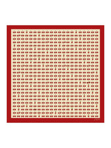 [Cerise Beige] SilkSilky-FR Scarf 001