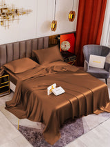 [Café] SilkSilky-FR 19Momme Parure de Lit Soie 001