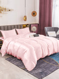 SilkSilky FR 19Momme Pure Soie Bedding Set Rose 004