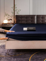 [Bleu Foncé] SilkSilky-FR 22Momme Draps 005