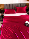 SilkSilky FR 19Momme Pure Soie Bedding Set RougeVineux 004