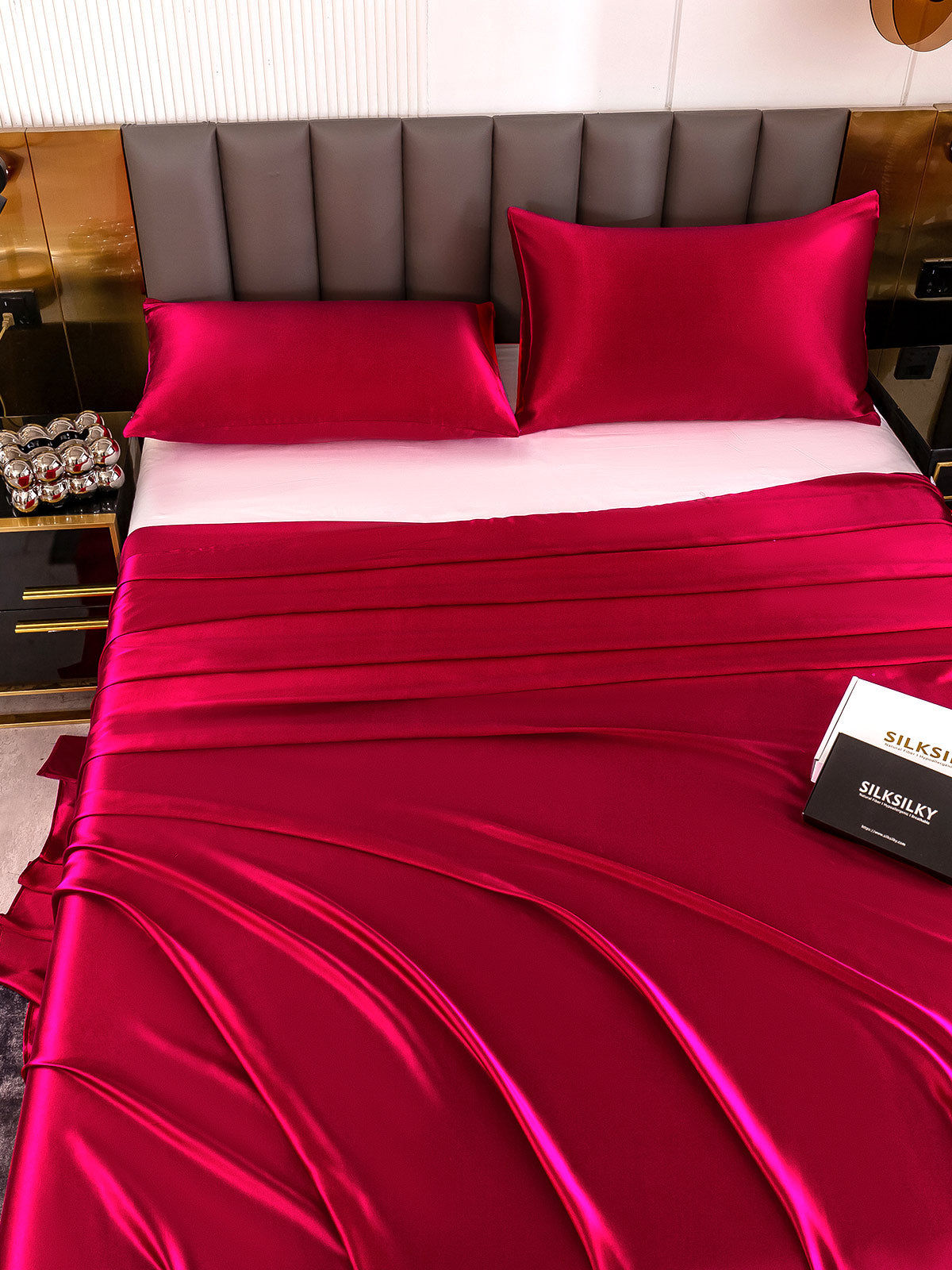 [Rouge Vineux] SilkSilky-FR 19Momme Pure Soie Bedding Set 004
