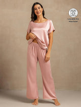[Peau De Pêche] SilkSilky-FR 19Momme Manches courtes Femme Pyjamas 001