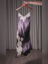 SilkSilky-FR Sleeveless V Neck Chemises de nuit video 001