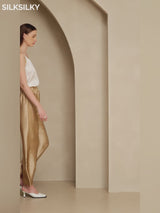 SilkSilky-FR 19Momme Soie Womens Pants video 001