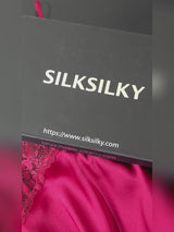 SilkSilky-FR Spaghetti Strap V Neck Chemises de nuit video 001