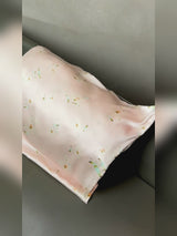 Housse de Coussin en Soie 100% Mulberry 19 Momme - Lys de Neige