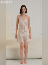 SilkSilky-FR Pure Soie Nightgown video 001
