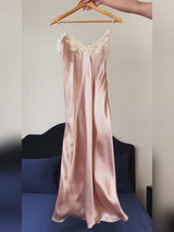 SilkSilky-FR Spaghetti Strap V Neck Robes video 001