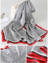 [P028] SilkSilky-FR Pure Soie Scarf 002
