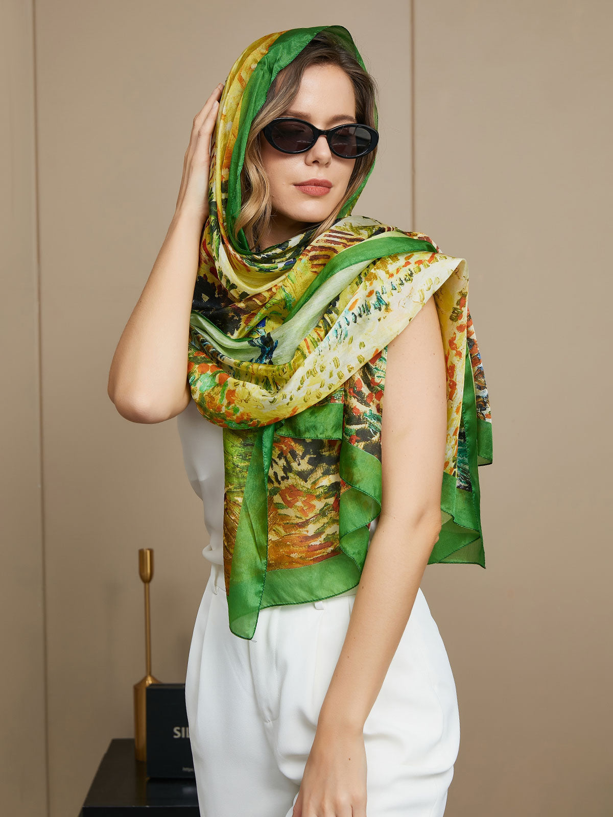 SilkSilky FR Pure Soie Scarf Multi 006