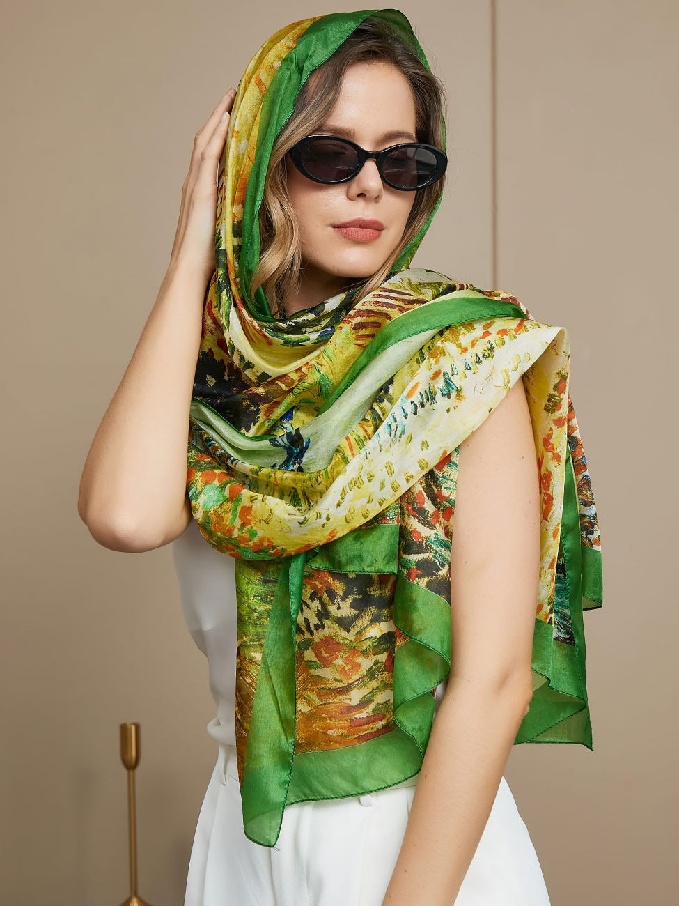 SilkSilky FR Pure Soie Scarf Multi 001