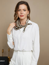 [P042] SilkSilky-FR Pure Soie Scarf 003