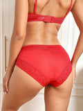 SilkSilky FR Soie Tricotée Panty Rouge 002