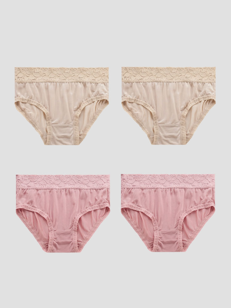 SilkSilky FR Soie Tricotée Panty Beige 010