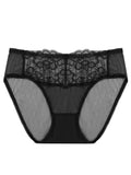 SilkSilky FR Soie Tricotée Panty Noir 006