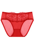 SilkSilky FR Soie Tricotée Panty Rouge 006