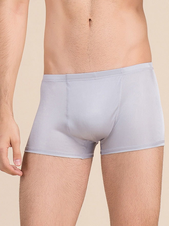 SilkSilky FR Soie Tricotée Mens Underwear Gris 001