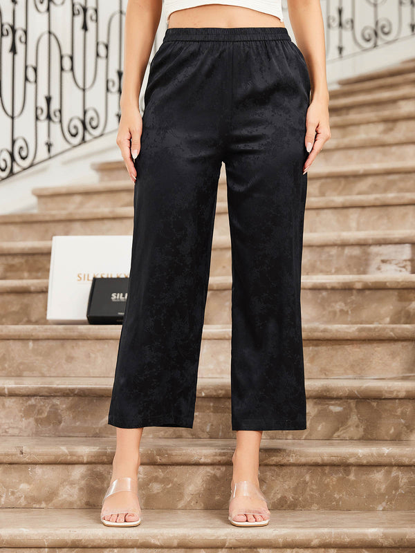 Pantalon femme coupe confort en soie