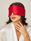 SilkSilky FR 19Momme Pure Soie Eye Mask RougeVineux 001