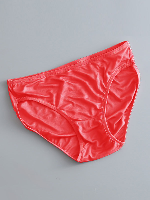 SilkSilky FR Soie Tricotée Panty Rouge 006