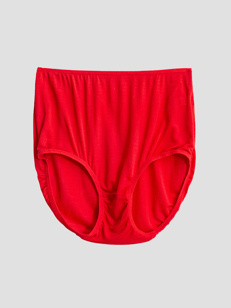 SilkSilky FR Soie Tricotée Panty Rouge 006