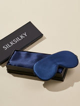[Bleu Foncé] SilkSilky-FR 19Momme Pure Soie Pillowcase Set 001